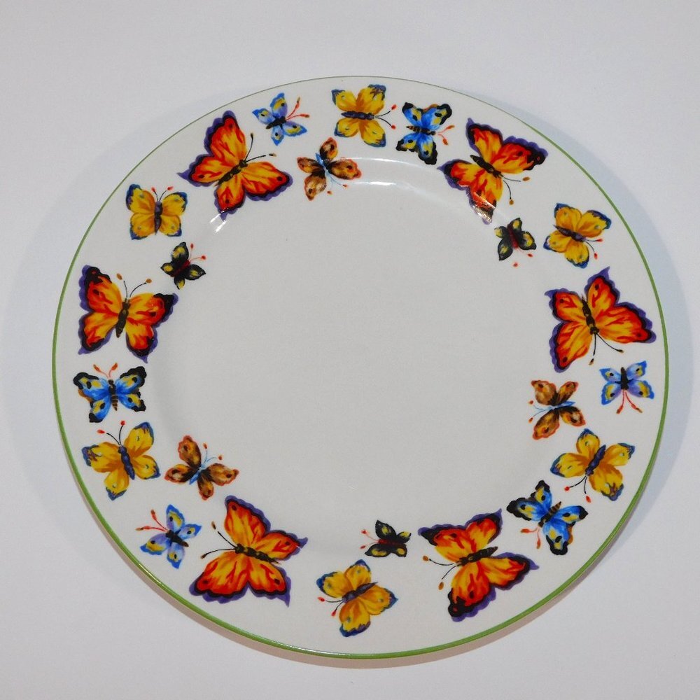 Butterfly Garden Dinner Plate multicolour Discontinued Tabletops Unlimited